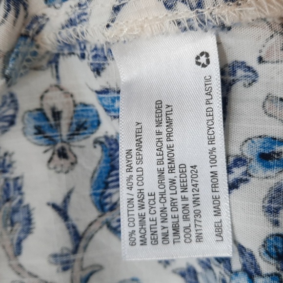 Knox Rose Blue and White Floral Dress Size XXL - Picture 7 of 7